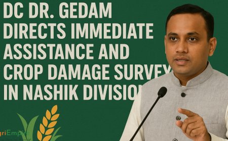 DC Dr. Gedam Orders Immediate Relief & Crop Damage Survey in Nashik Division