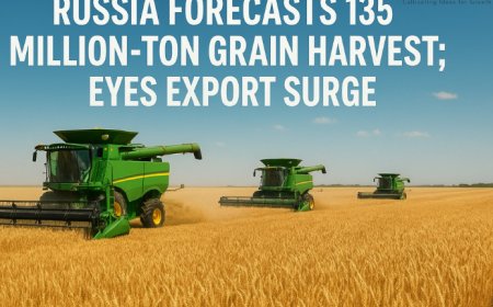 Russia Forecasts 135 Million-Ton Grain Harvest; Eyes Export Surge