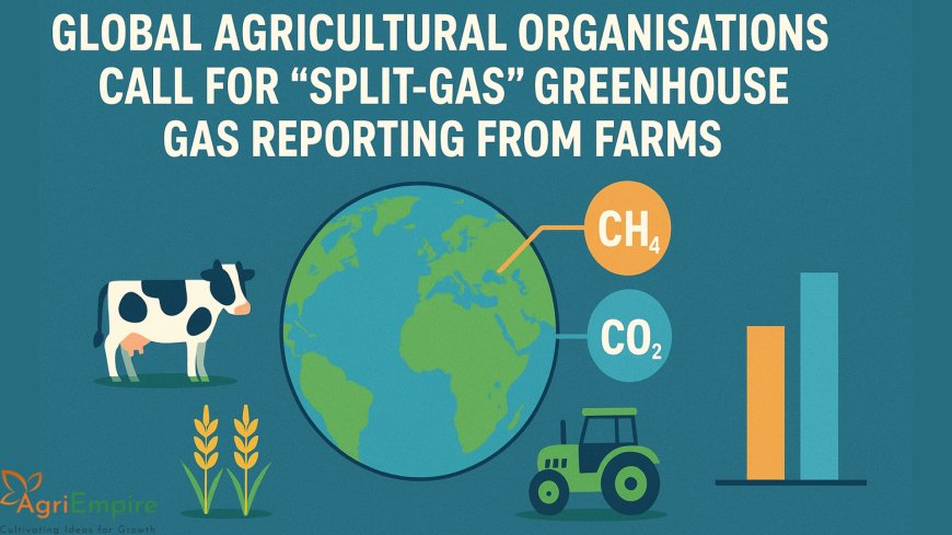 Global agricultural organisations call for “split-gas” greenhouse-gas reporting from farms