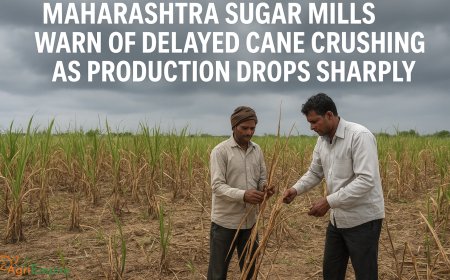 Maharashtra Sugar Mills Warn of Delayed Cane Crushing as Production Drops Sharply