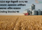 USDA कडून फेब्रुवारी २०२६ च्या WASDE अहवालात अमेरिकन मक्याच्या अंतिम साठ्यात (Ending Stocks) घट