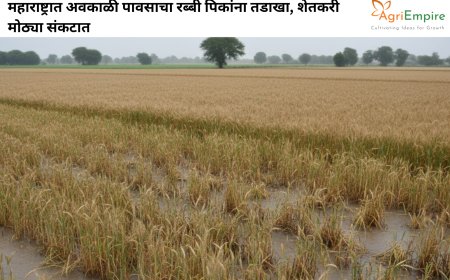 महाराष्ट्रात अवकाळी पावसाचा रब्बी पिकांना तडाखा, शेतकरी मोठ्या संकटात