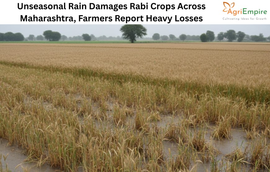 Unseasonal Rain Damages Rabi Crops Across Maharashtra, Farmers Report Heavy Losses
