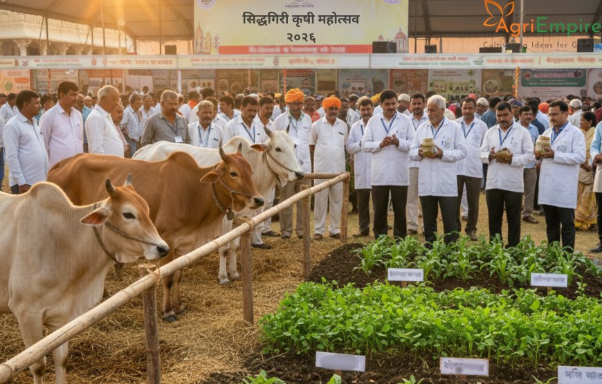 Siddhagiri Krishi Mahotsav 2026 Highlights Natural Farming and Indigenous Cow Conservation in Maharashtra