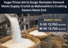 Sugar Prices Set to Surge: Ramadan Demand Meets Supply Crunch as Maharashtra’s Crushing Season Nears End