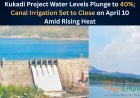 Kukadi Project Water Levels Plunge to 40%; Canal Irrigation Set to Close on April 10 Amid Rising Heat