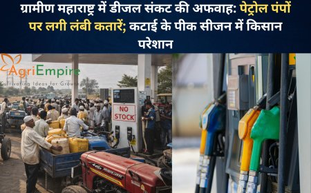 ग्रामीण महाराष्ट्र में डीजल संकट की अफवाह: पेट्रोल पंपों पर लगी लंबी कतारें; कटाई के पीक सीजन में किसान परेशान