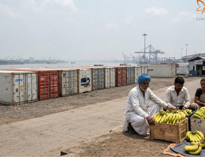निर्यात संकट: अमेरिका-इजरायल-ईरान संघर्ष से महाराष्ट्र के केला और चीनी निर्यात पर लगा ब्रेक; १,२०० से अधिक कंटेनर फंसे