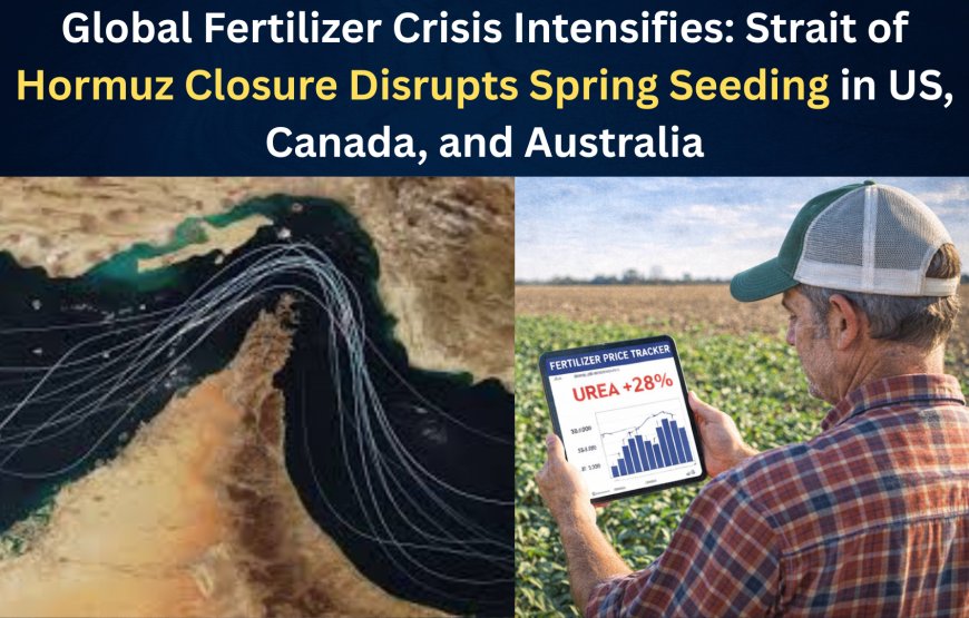 Global Fertilizer Crisis Intensifies: Strait of Hormuz Closure Disrupts Spring Seeding in US, Canada, and Australia