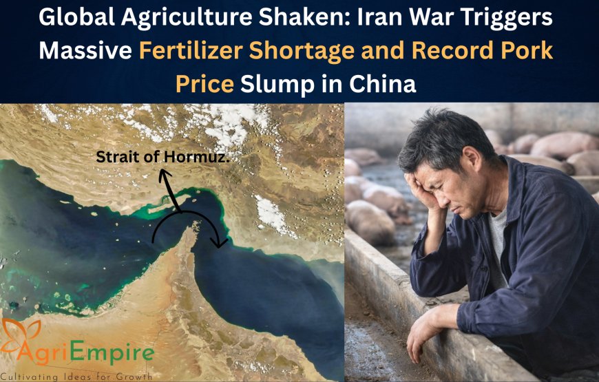 Global Agriculture Shaken: Iran War Triggers Massive Fertilizer Shortage and Record Pork Price Slump in China