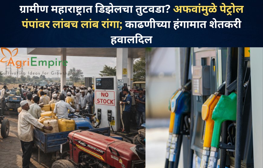 ग्रामीण महाराष्ट्रात डिझेलचा तुटवडा? अफवांमुळे पेट्रोल पंपांवर लांबच लांब रांगा; काढणीच्या हंगामात शेतकरी हवालदिल