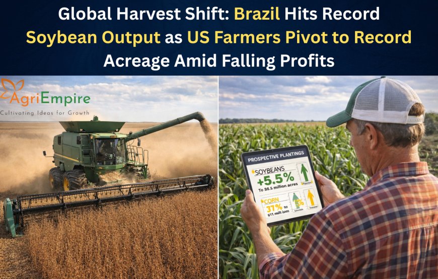 Global Harvest Shift: Brazil Hits Record Soybean Output as US Farmers Pivot to Record Acreage Amid Falling Profits
