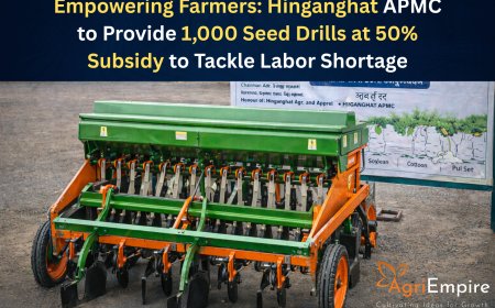 Empowering Farmers: Hinganghat APMC to Provide 1,000 Seed Drills at 50% Subsidy to Tackle Labor Shortage