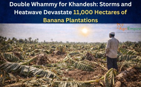 Double Whammy for Khandesh: Storms and Heatwave Devastate 11,000 Hectares of Banana Plantations